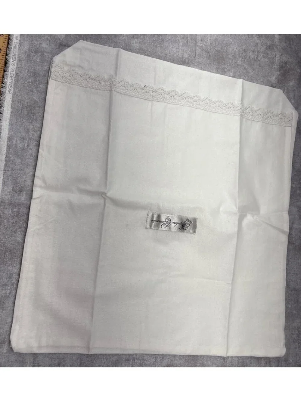 Hopeless Romantic Lace Cotton 16x16 Handmade Pillowcase White Linen Accent 1 Pc